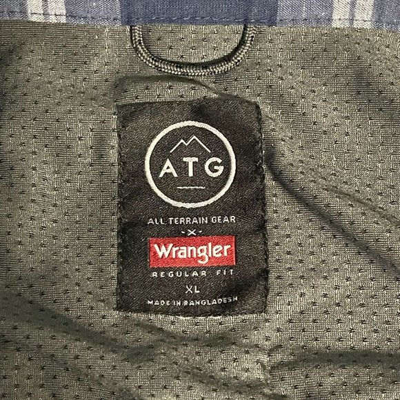 Wrangler Mens Button Up Shirt Multicolor Plaid Size XL Regular Fit‎ Long Sleeve - Picture 5 of 12